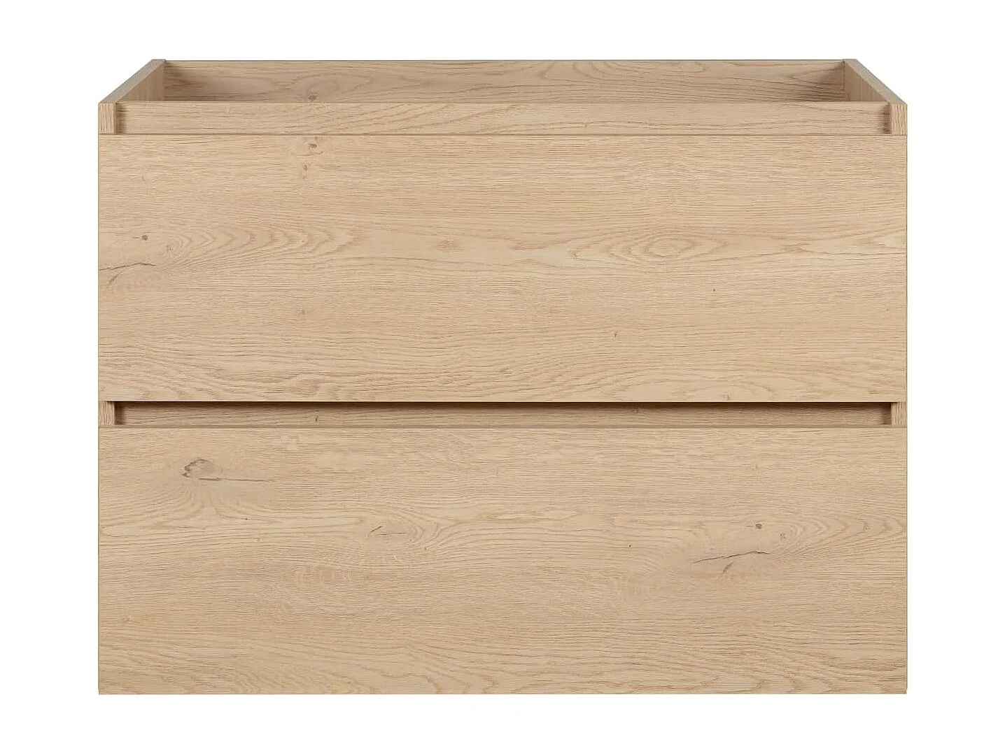 Meuble de salle de bain 80 cm, pieds, Couleur : Chêne Clair, 80 x 46 x 80,7 cm, sans plan de travail