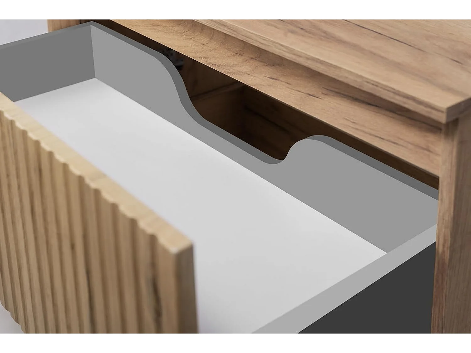 Móveis de banheiro, carvalho artesanal + puxador preto, 120 x 77 x 46 cm