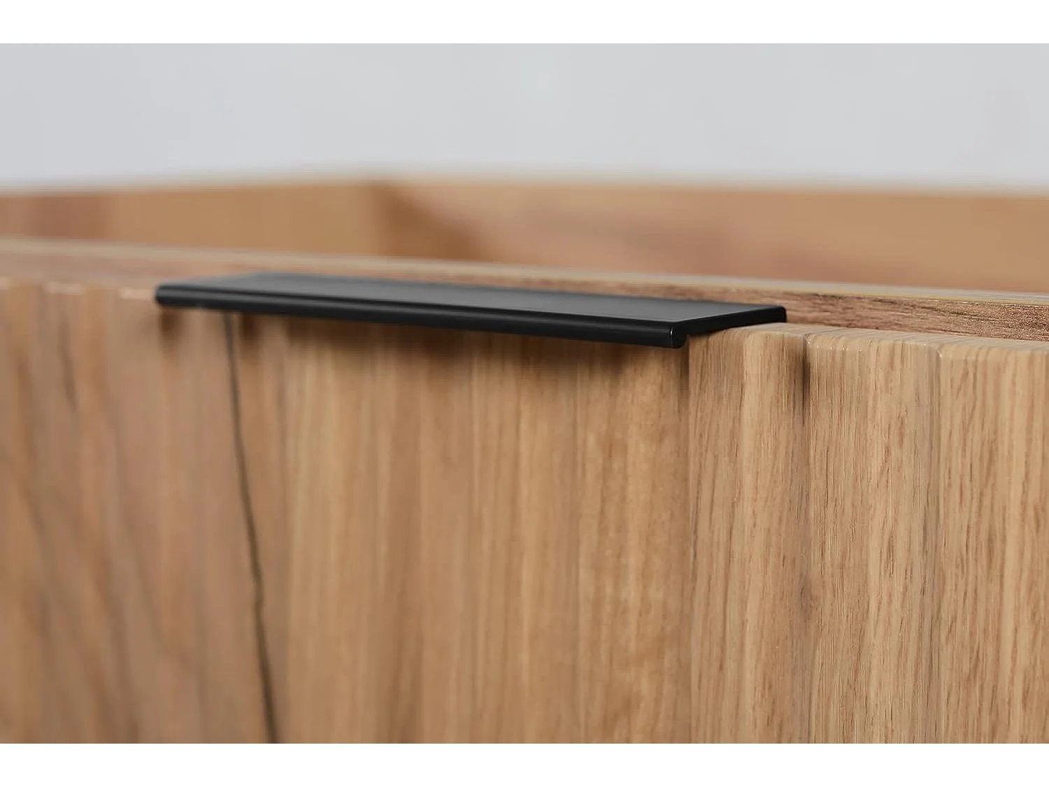 Móveis de banheiro, carvalho artesanal + puxador preto, 120 x 77 x 46 cm