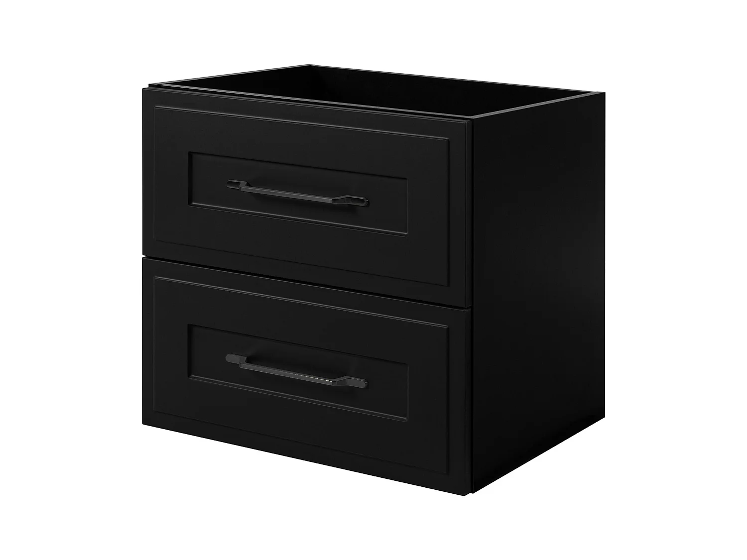 Meuble sous lavabo de style classique, noir, 60 x 57 x 46 cm