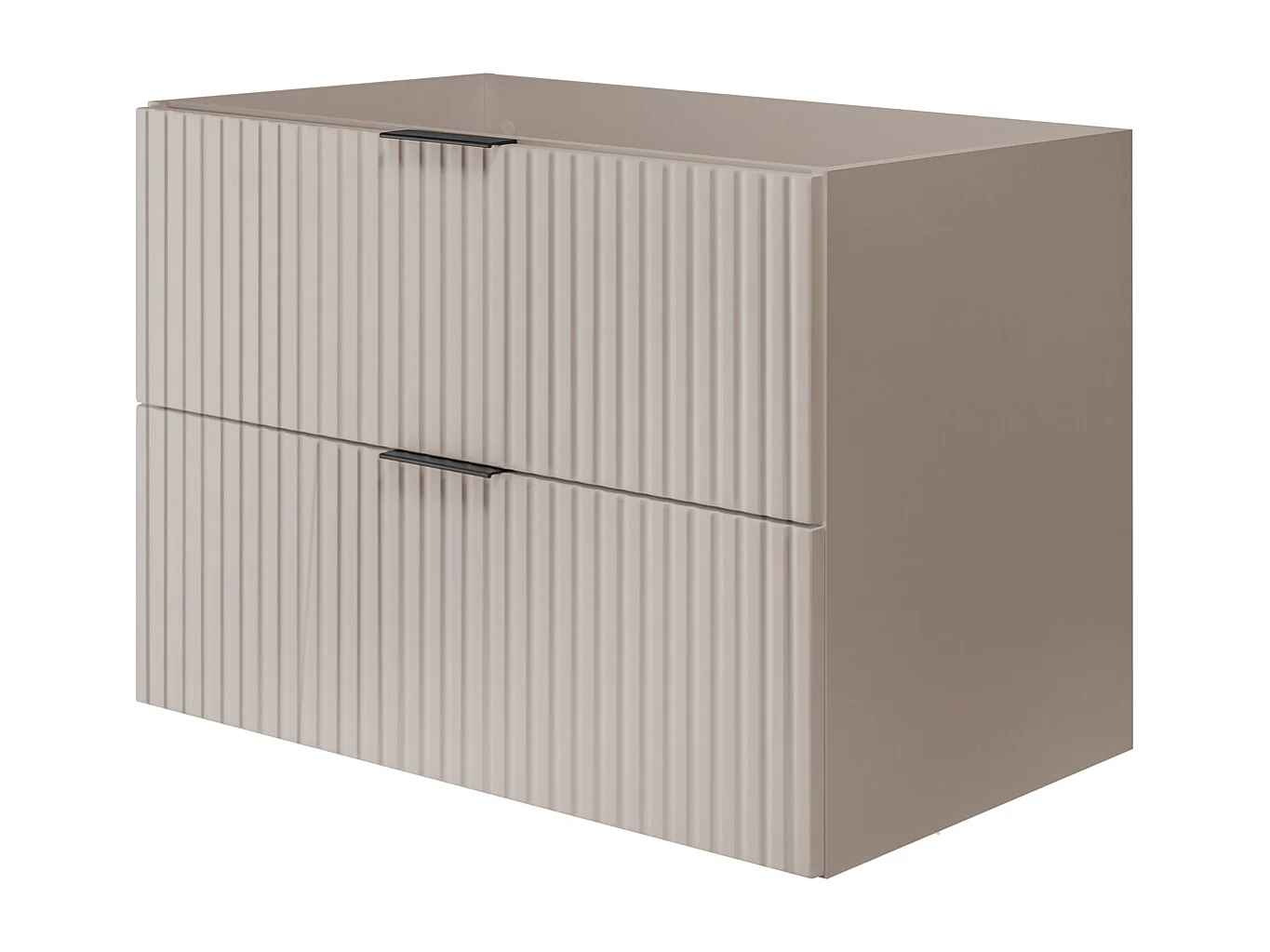 Meuble vasque, Cachemire / Chêne Craft + poignée noire, 100 x 57 x 46 cm