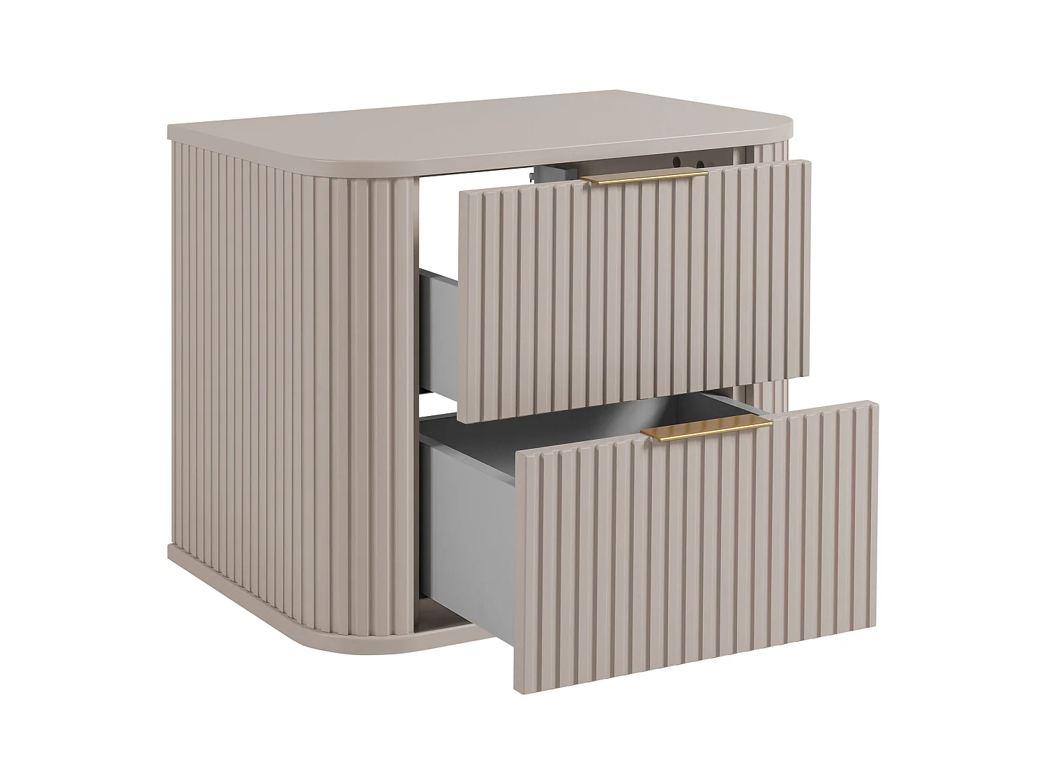 Meuble de salle de bain, Cachemire, poignée dorée, 41,5 x 60 x 51,7 cm