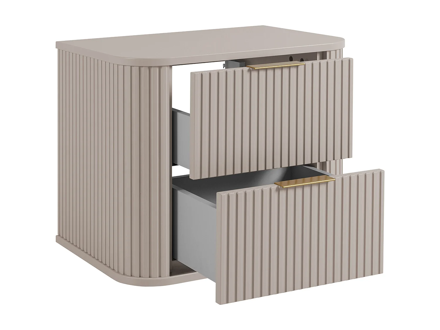 BADEZIMMERSCHRANK, Kaschmir, 41,5 x 60 x 51,7 cm, Goldene Griffe