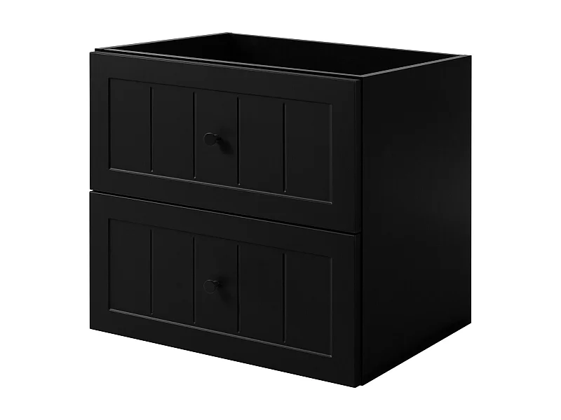 Móvel lavatório estilo clássico, preto, 60 x 57 x 46 cm