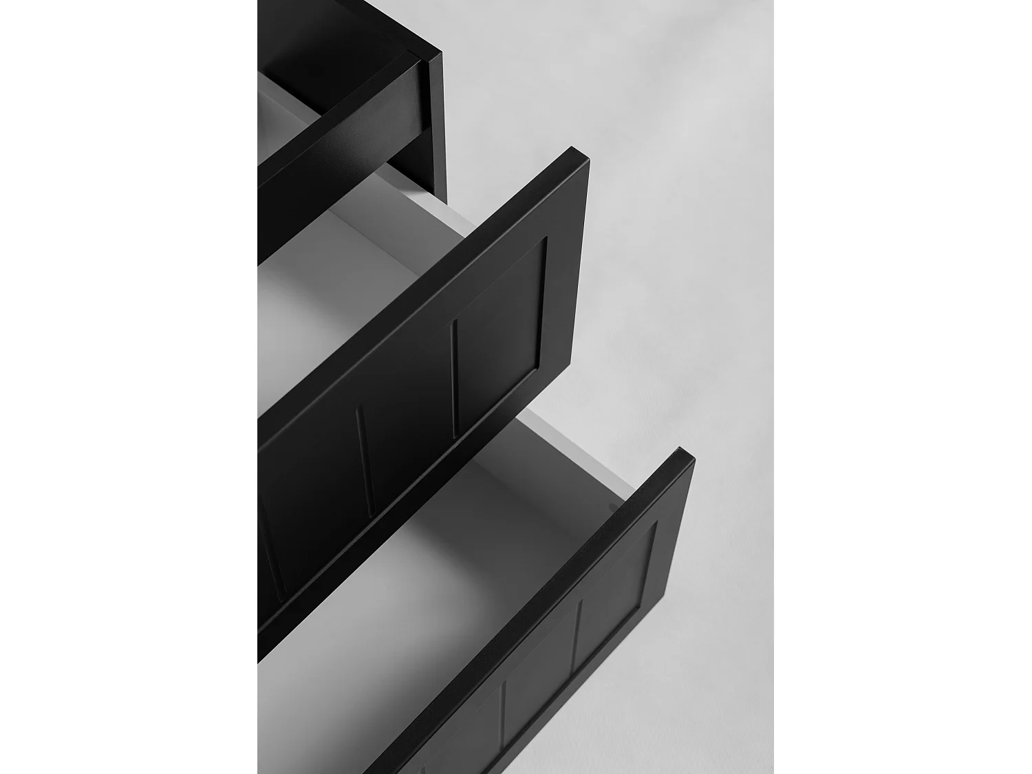 Meuble sous lavabo de style classique, noir, 60 x 57 x 46 cm