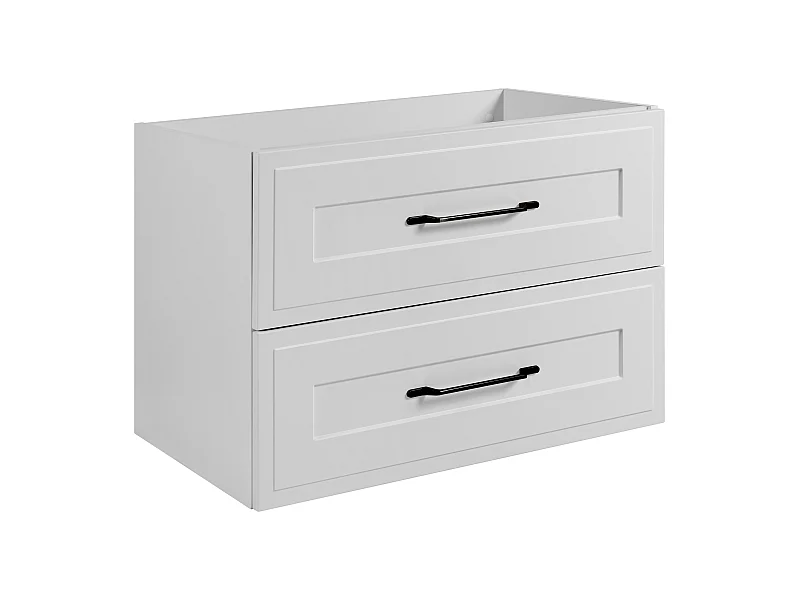 Waschtischunterschrank im klassischen Stil, weiß, 80 x 57 x 46 cm