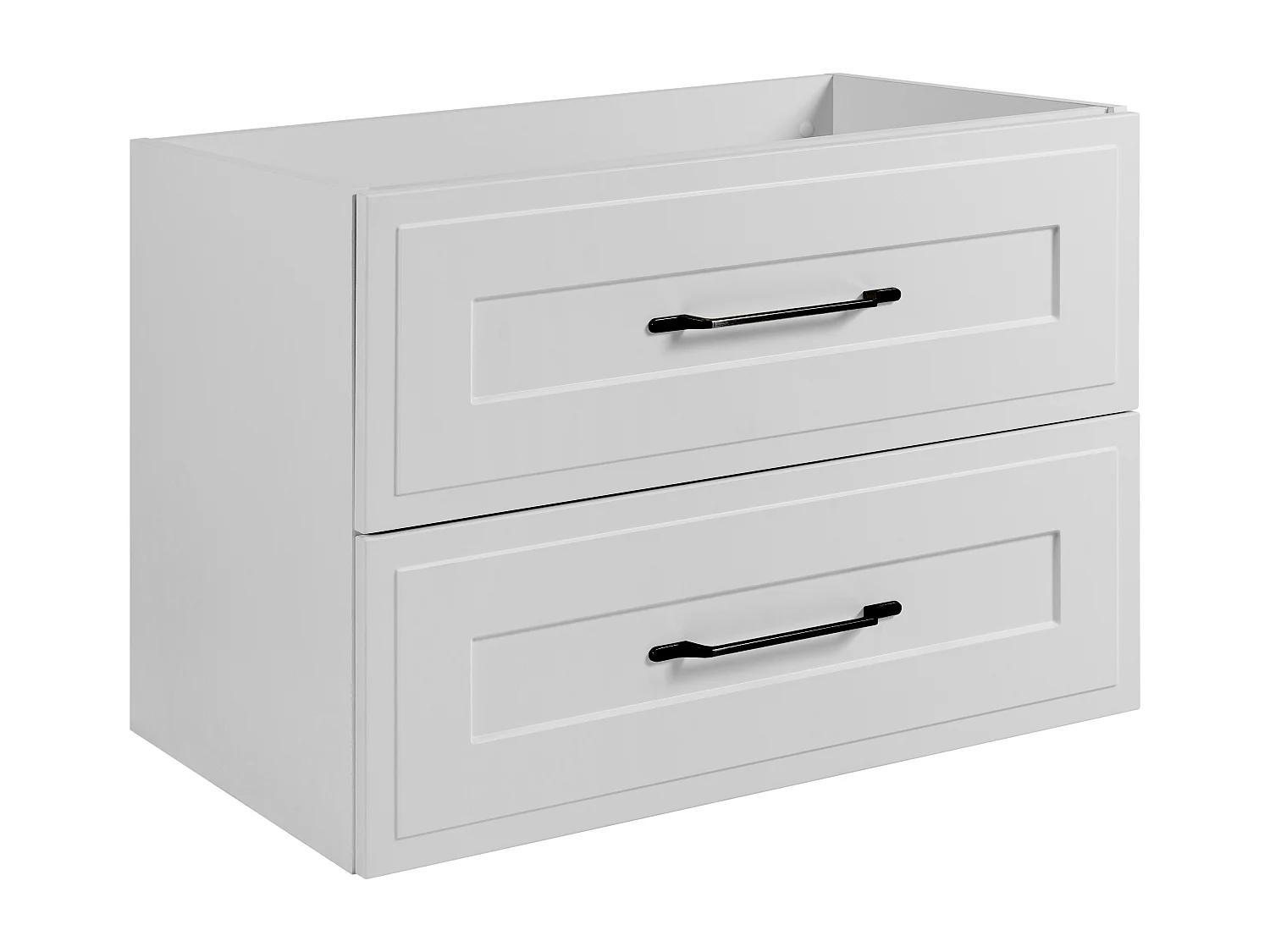 Meuble sous lavabo de style classique, blanc, 80 x 57 x 46 cm