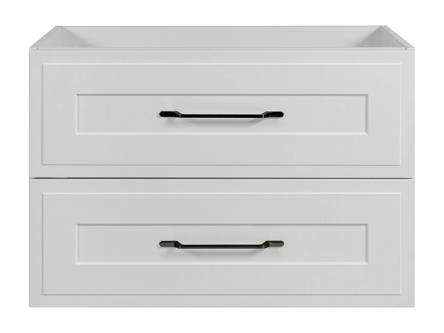 Meuble sous lavabo de style classique, blanc, 80 x 57 x 46 cm