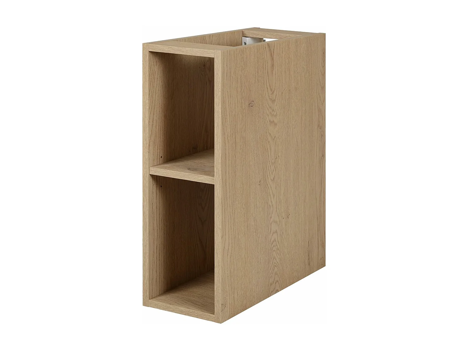 Meuble de salle de bain 100 cm (80+20), Couleur : Chêne Clair, 100 x 57 x 46 cm, sans plan de travail