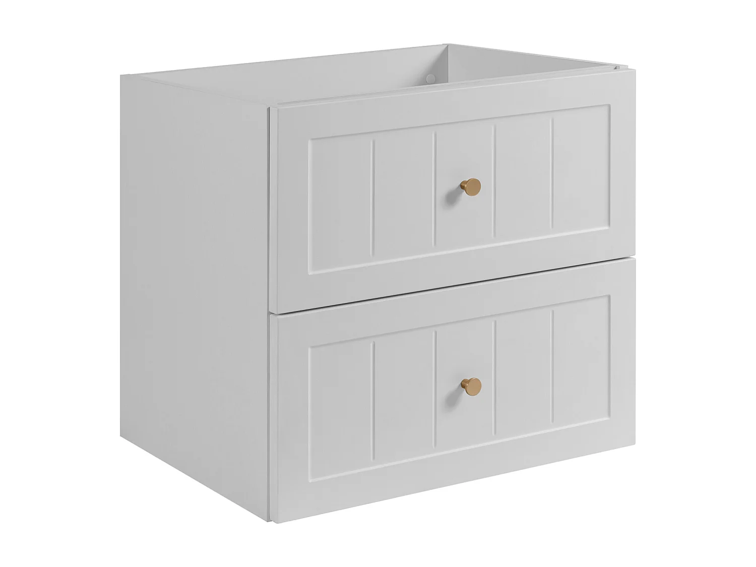 Meuble sous lavabo de style classique, blanc, 60 x 57 x 46 cm