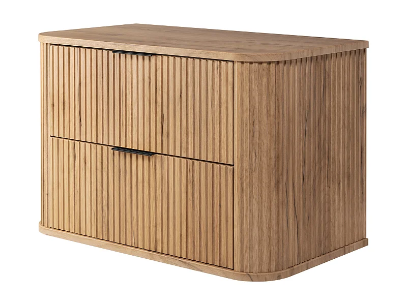 Badkamerkast, Craft Eik met zwarte handgreep, 80,4 x 51,7 x 41,5 cm