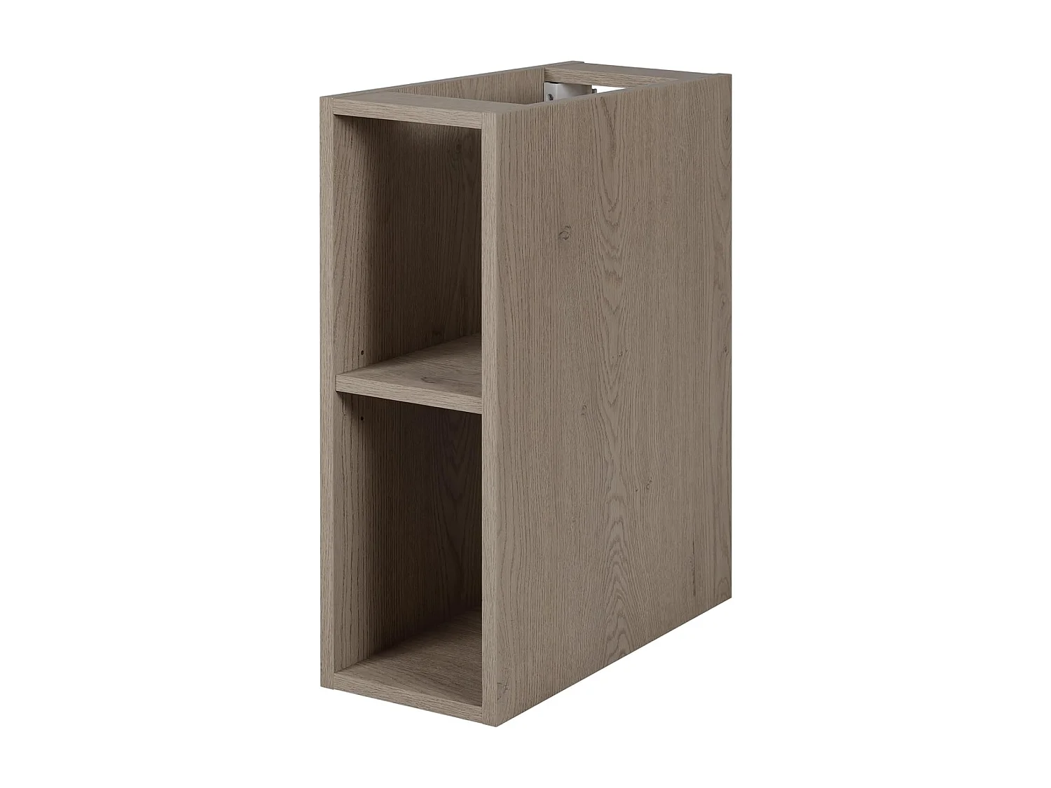 Badkamermeubel 140 cm (2 X 60 + 20), Kleur: Donker Eiken, 140 x 60,7 x 46 cm