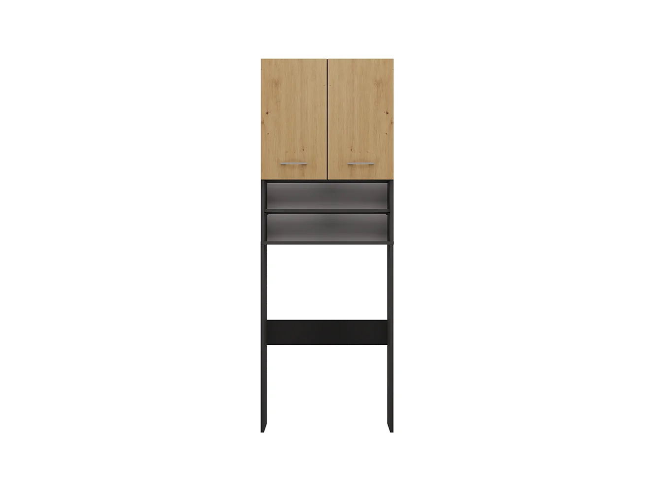 Waschmaschinenschrank, 30 x 64 x 180 cm, Anthrazit / Artisan Oak