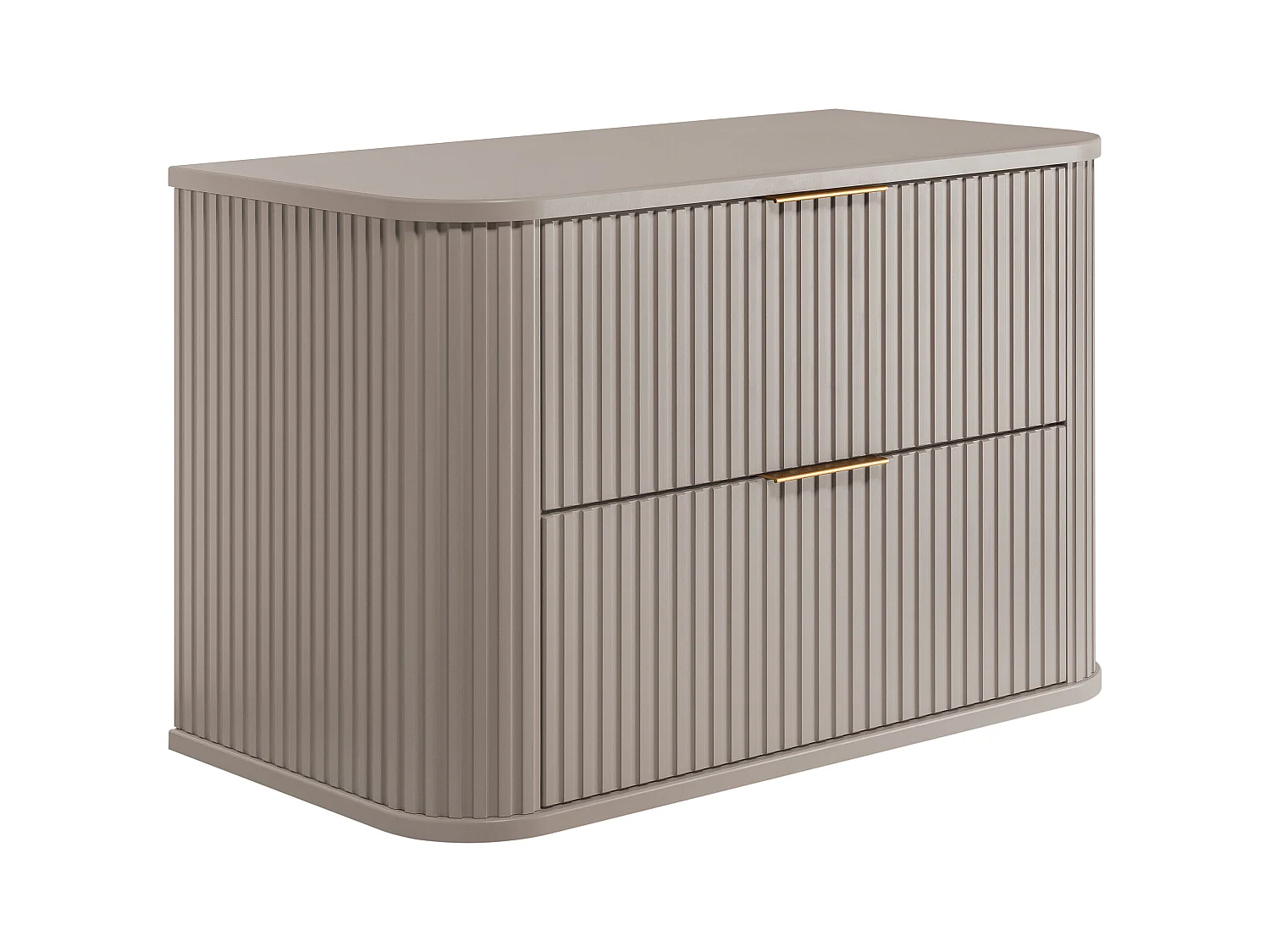 Meuble de salle de bain, cachemire avec poignée dorée, 80,4 x 51,7 x 41,5 cm