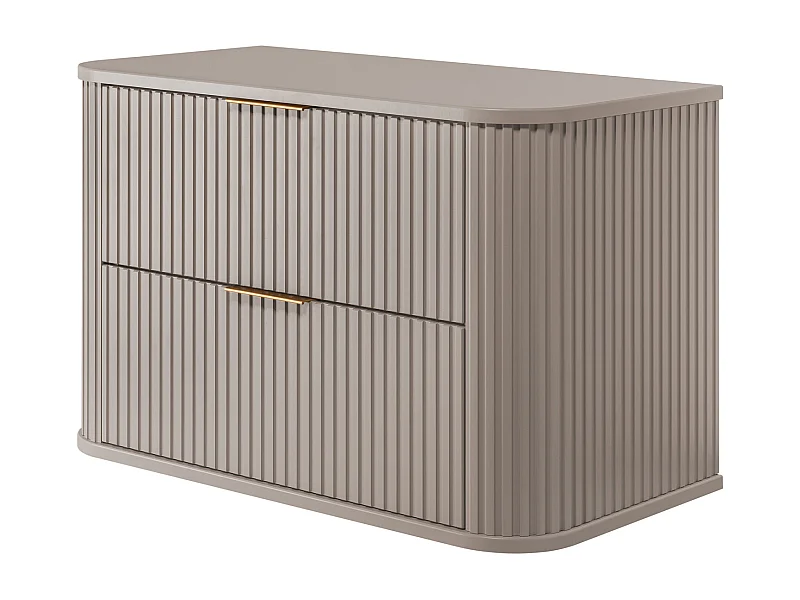 BADEZIMMERSCHRANK, Kaschmir, 80,4 x 51,7 x 41,5 cm, Goldene Griffe