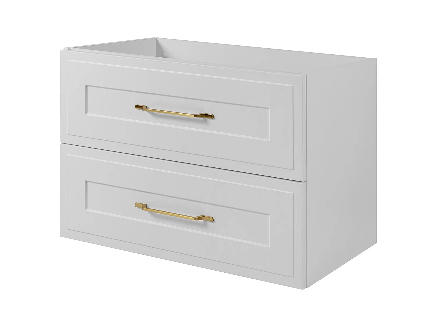 Meuble sous lavabo de style classique, blanc, 80 x 57 x 46 cm