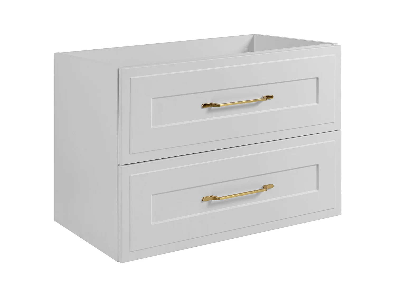 Meuble sous lavabo de style classique, blanc, 80 x 57 x 46 cm