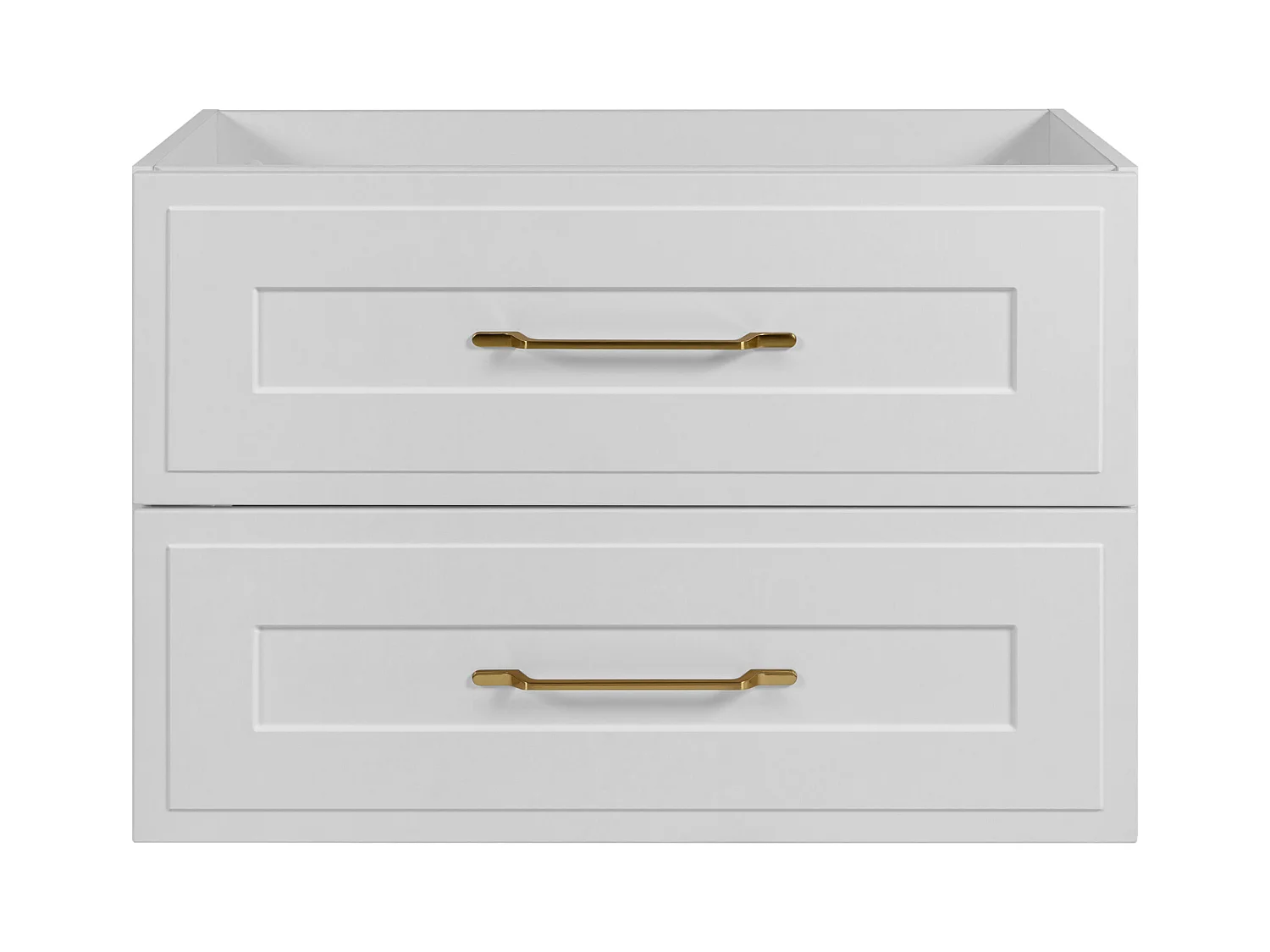 Meuble sous lavabo de style classique, blanc, 80 x 57 x 46 cm