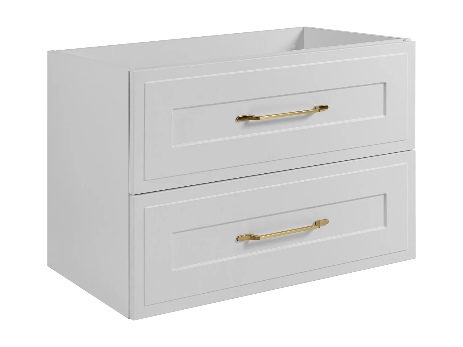 Meuble sous lavabo de style classique, blanc, 80 x 57 x 46 cm