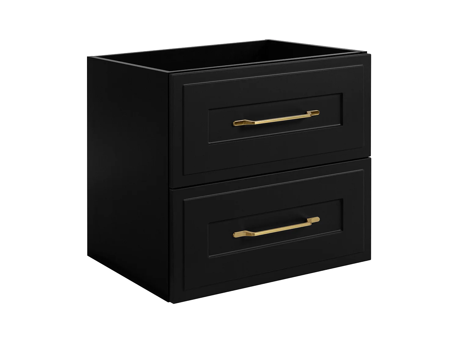 Meuble sous lavabo de style classique, noir, 60 x 57 x 46 cm