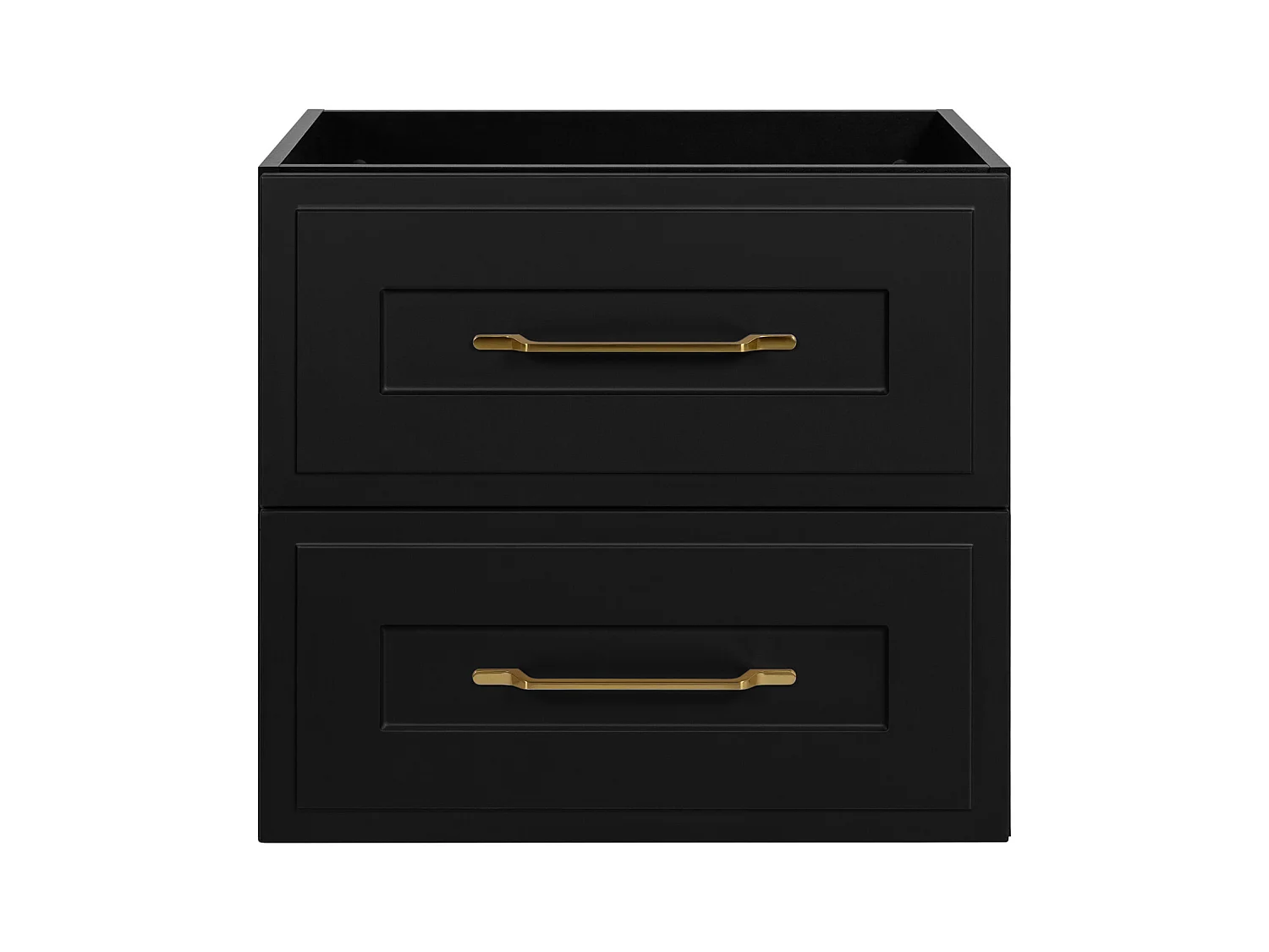 Meuble sous lavabo de style classique, noir, 60 x 57 x 46 cm