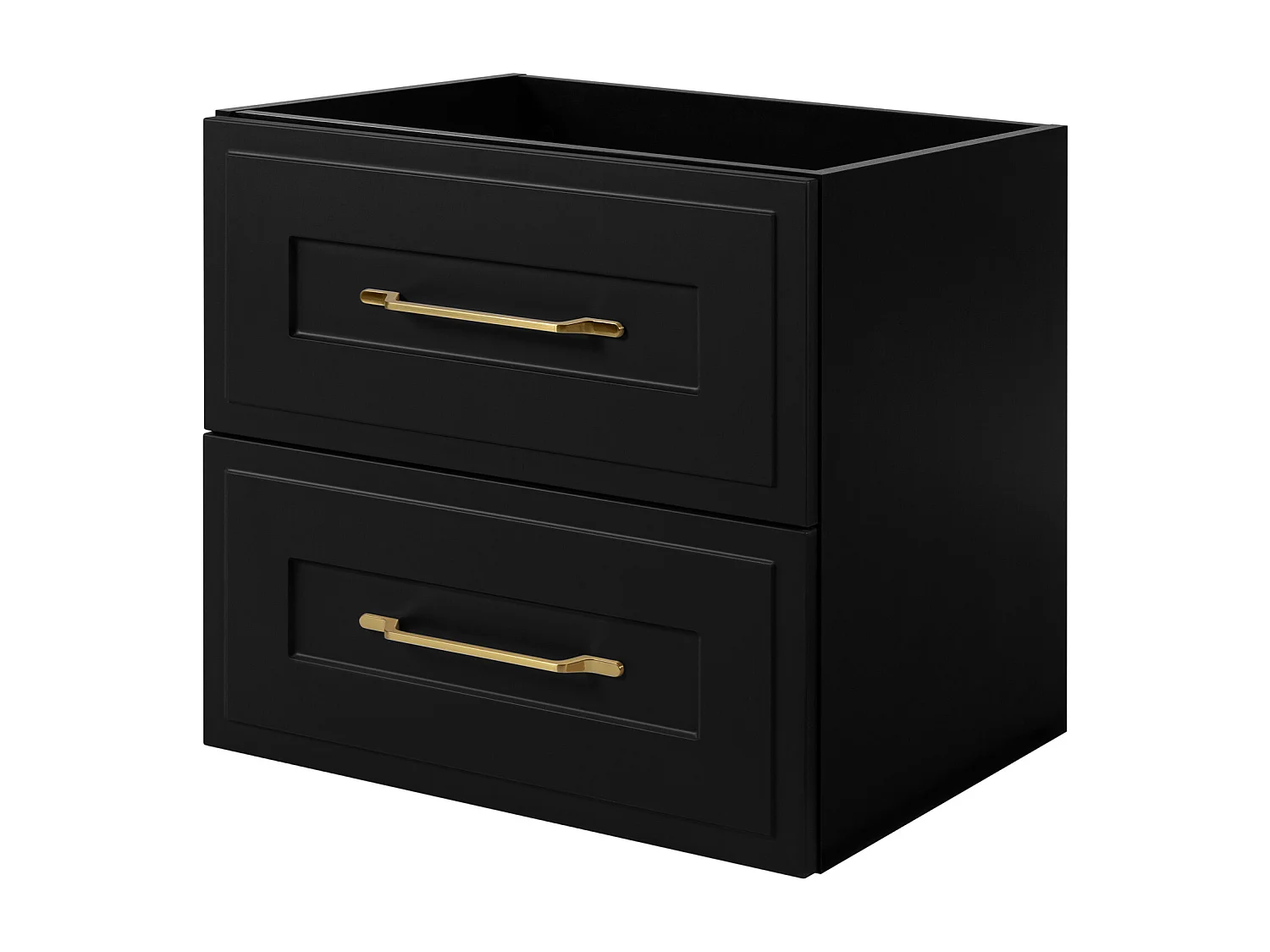 Móvel lavatório estilo clássico, preto, 60 x 57 x 46 cm