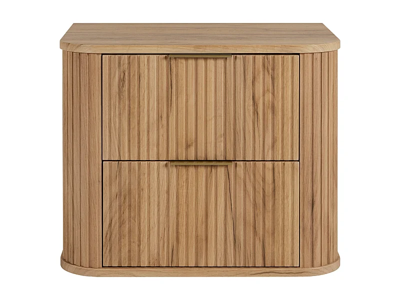 Meuble de salle de bain, Chêne Craft, poignée dorée, 41,5 x 60 x 51,7 cm