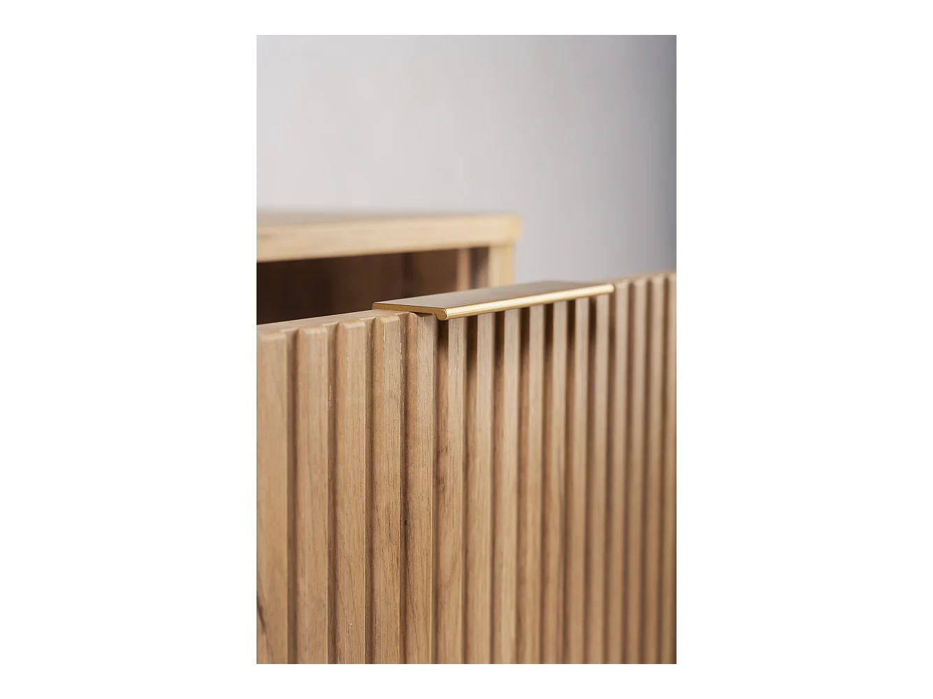 Meuble de salle de bain, Chêne Craft, poignée dorée, 41,5 x 60 x 51,7 cm