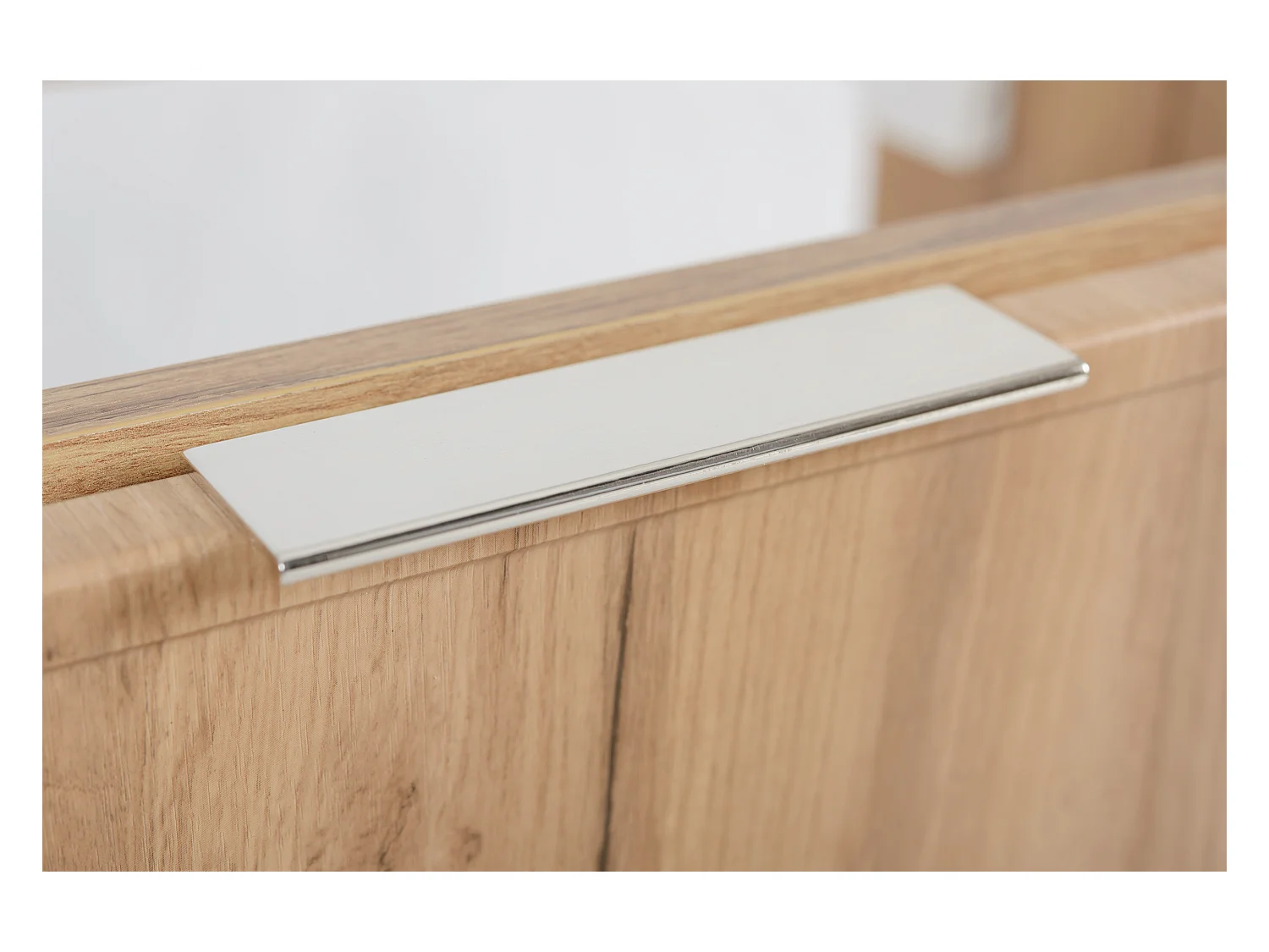 Meuble de salle de bain, Chêne Craft, poignée argentée, 46 x 80 x 57 cm