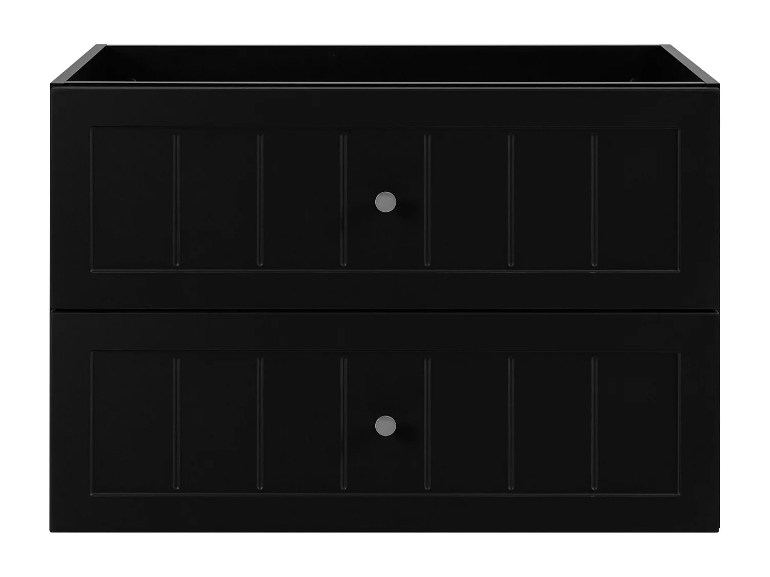 Meuble sous lavabo de style classique, noir, 80 x 57 x 46 cm