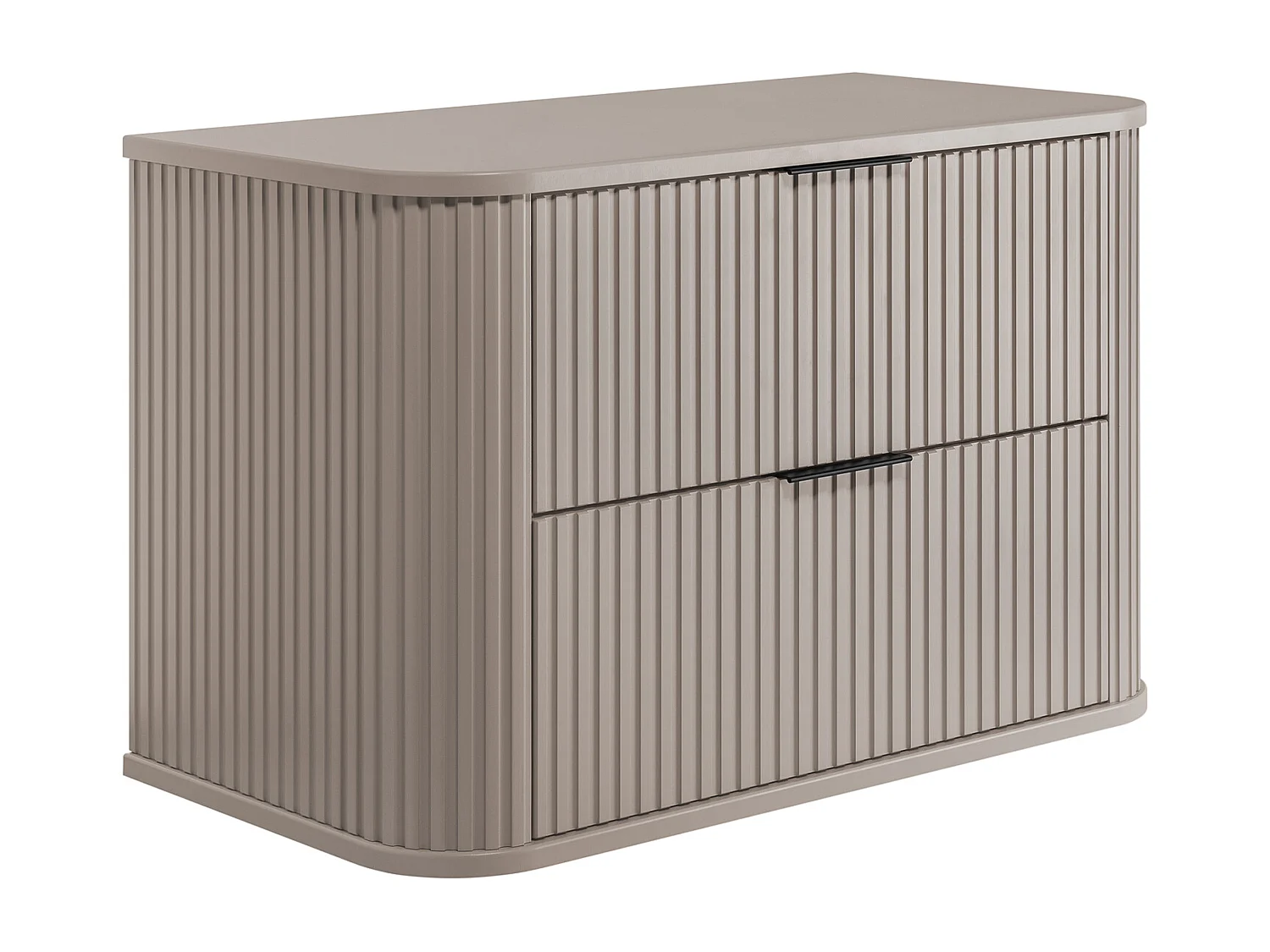 Meuble de salle de bain, cachemire avec poignée noire, 80,4 x 51,7 x 41,5 cm