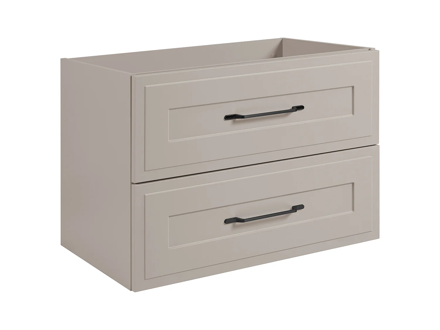 Meuble sous lavabo de style classique, cachemire, 80 x 57 x 46 cm