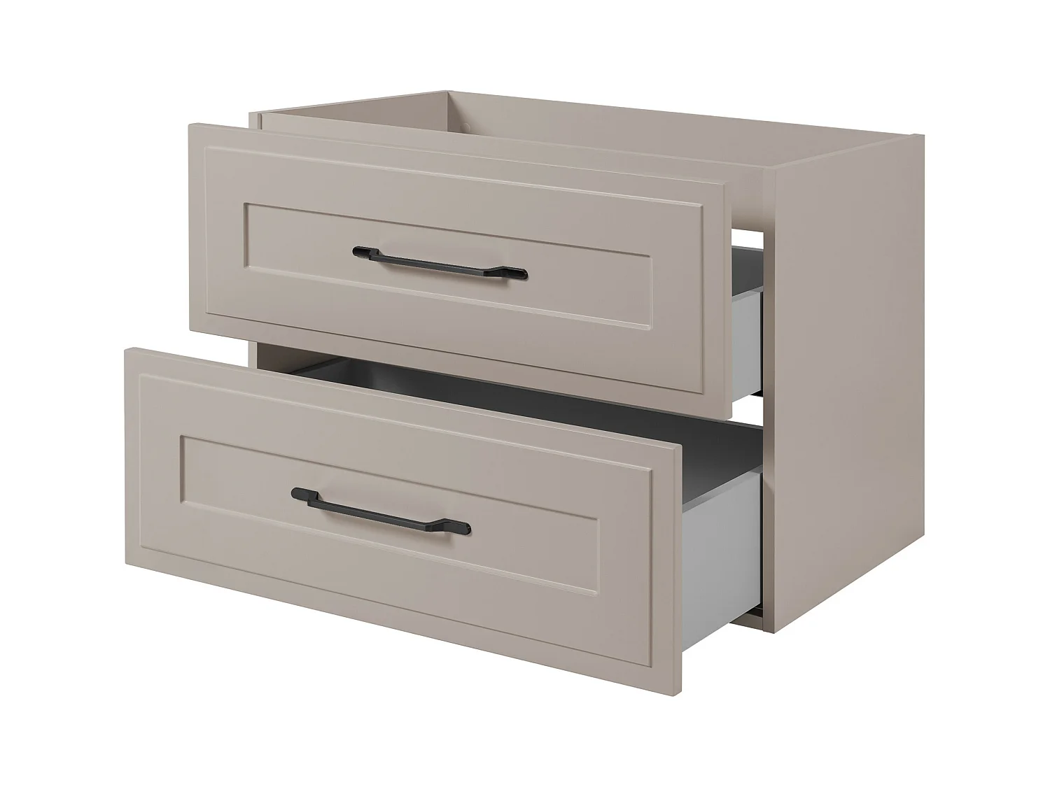 Meuble sous lavabo de style classique, cachemire, 80 x 57 x 46 cm