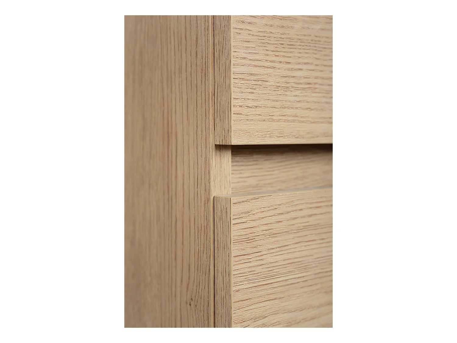 Meuble de salle de bain 140 cm (2 X 60 + 20) avec plan de travail supérieur + pieds meuble, Couleur : Chêne Clair, 140 x 77 x 46 cm