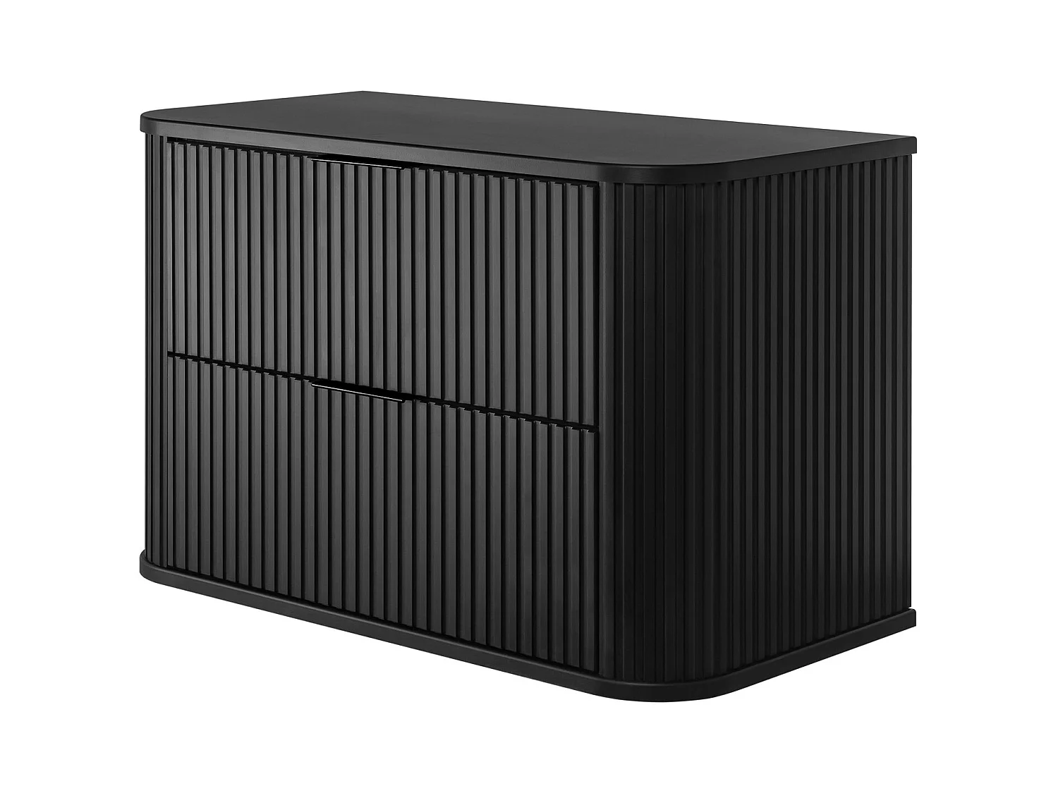 Meuble de salle de bain, noir avec poignée noire, 80,4 x 51,7 x 41,5 cm