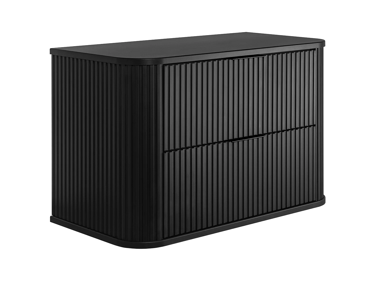 Meuble de salle de bain, noir avec poignée noire, 80,4 x 51,7 x 41,5 cm