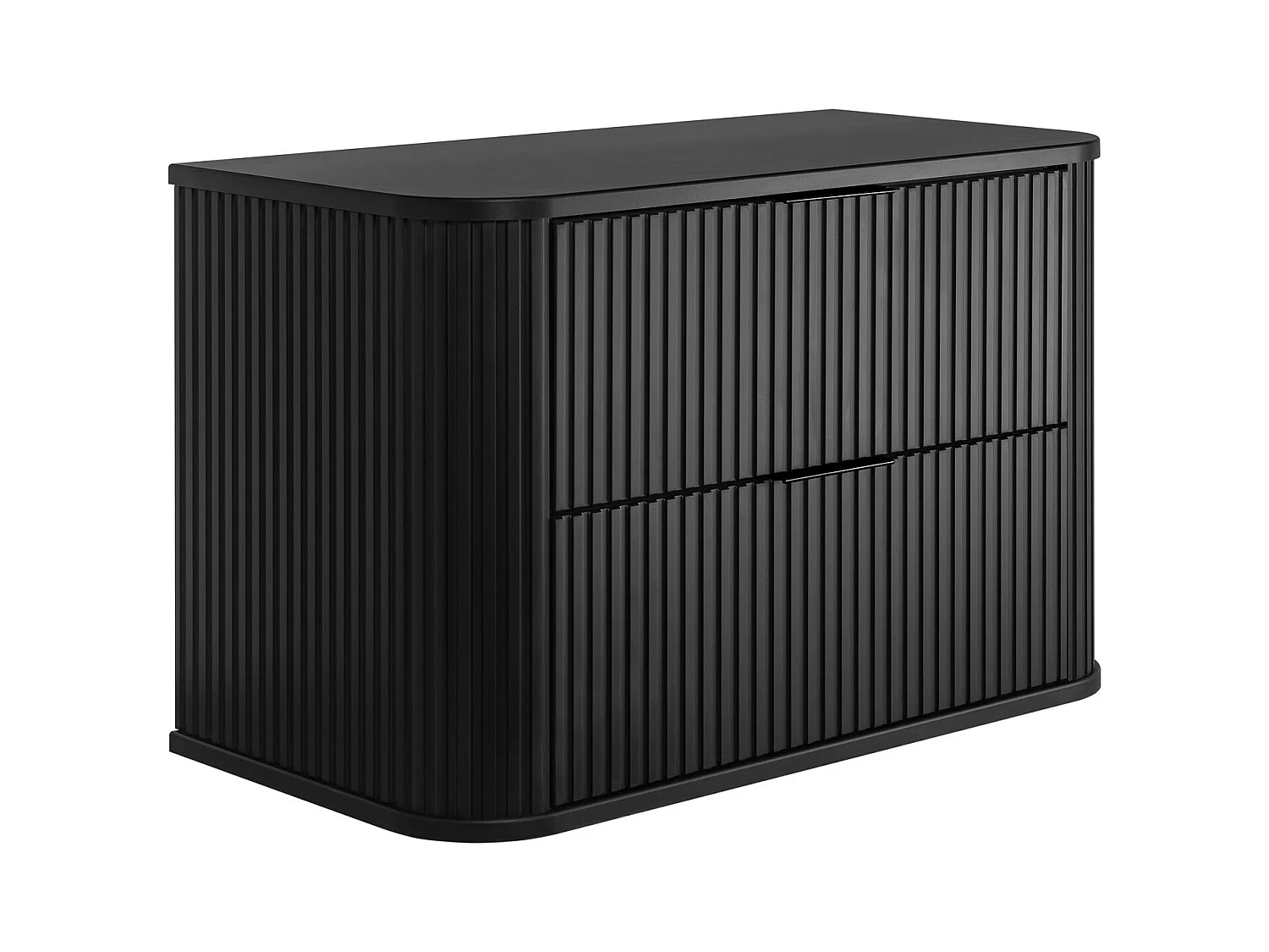 Meuble de salle de bain, noir avec poignée noire, 80,4 x 51,7 x 41,5 cm