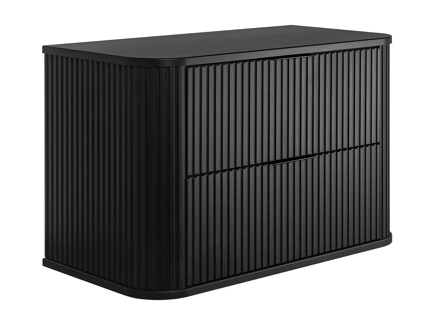 BADEZIMMERSCHRANK, Schwarz, 80,4 x 51,7 x 41,5 cm, Schwarze Griffe