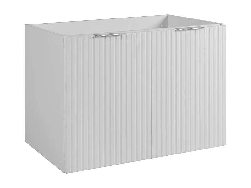 Badkamermeubel, Wit + zilveren handvat, 80 x 57 x 46 cm