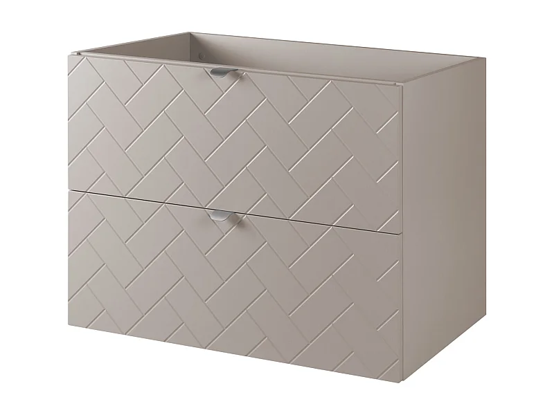 Mobile da bagno, Cashmere, 80 x 57 x 46 cm, maniglie argento