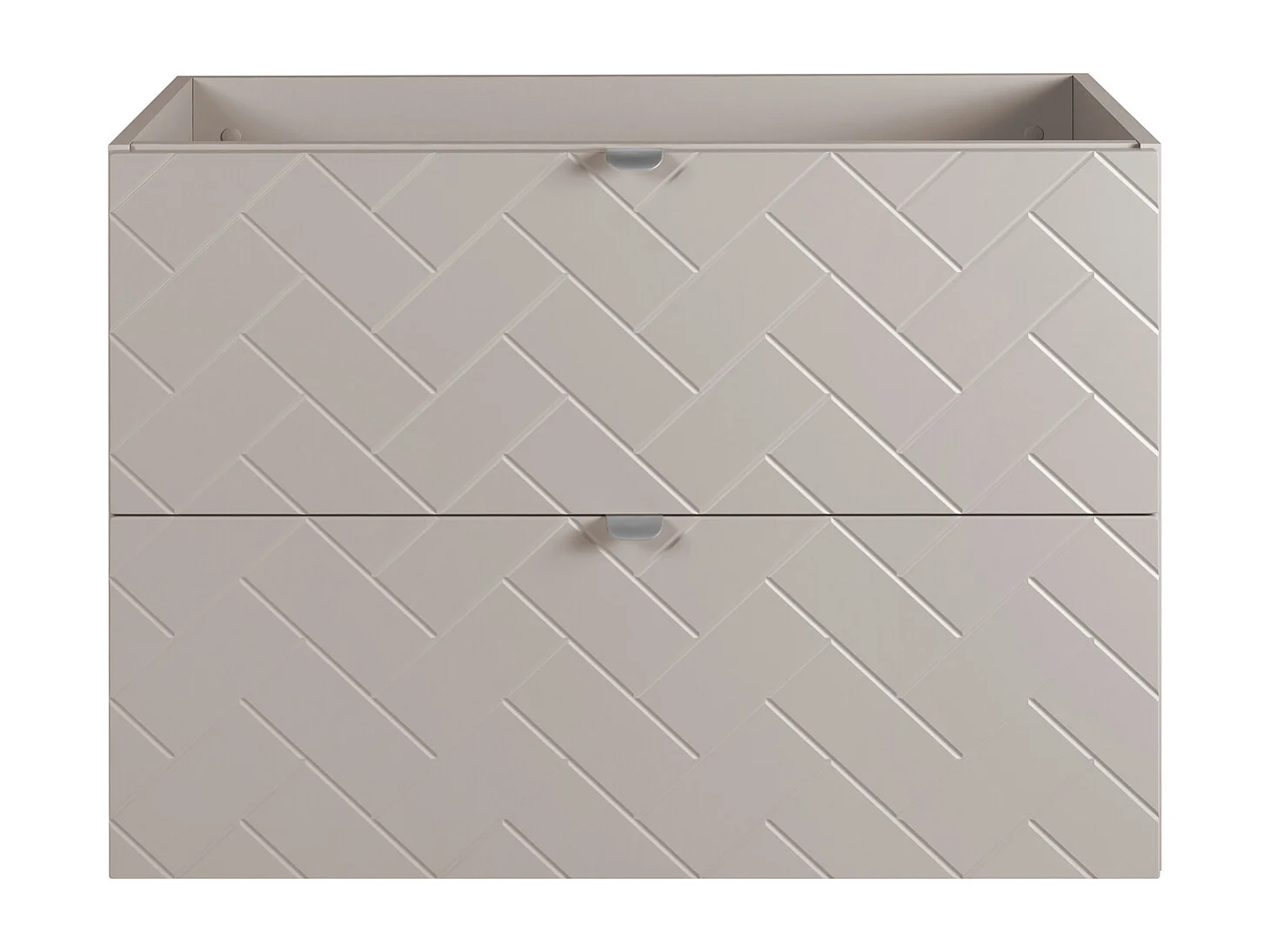 Meuble de salle de bain, Cachemire, 80 x 57 x 46 cm, poignées argentées