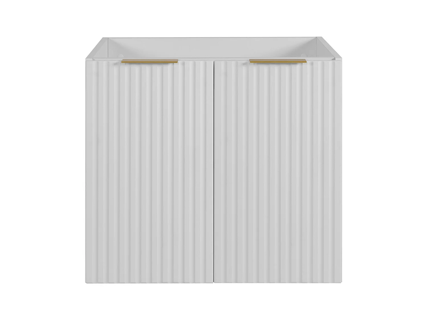 Badezimmermöbel, Weiß + Goldgriff, 60 x 57 x 46 cm