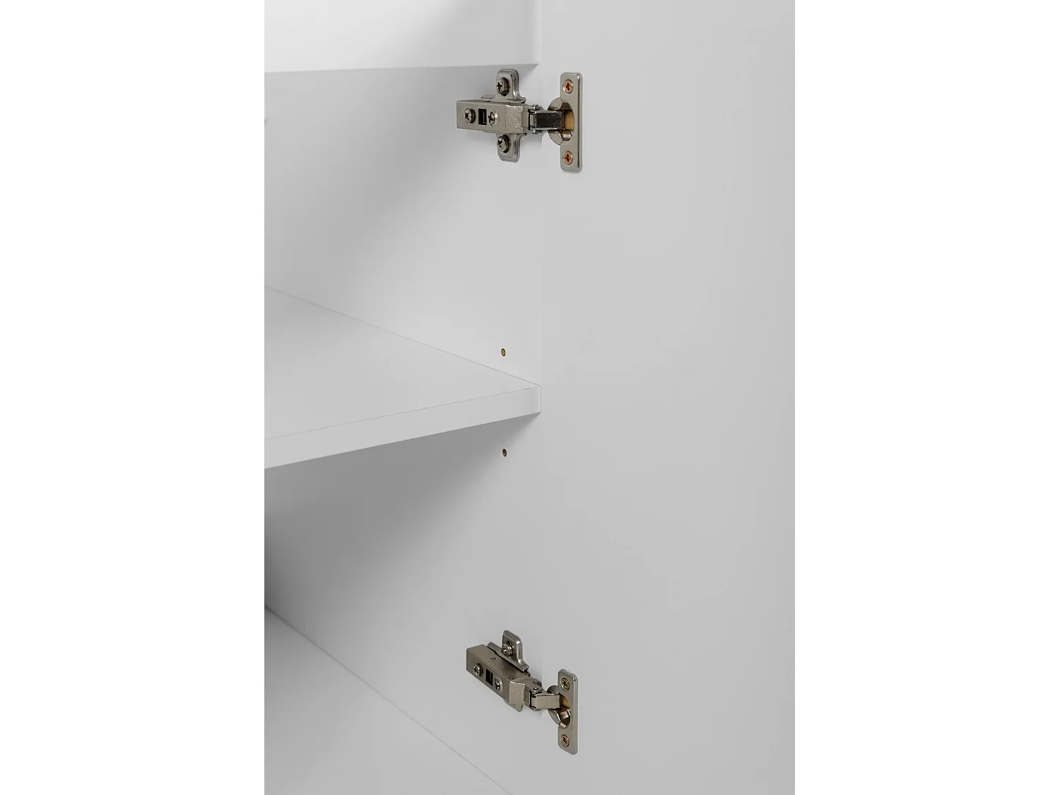 Meuble vasque, Blanc + poignée dorée, 60 x 57 x 46 cm