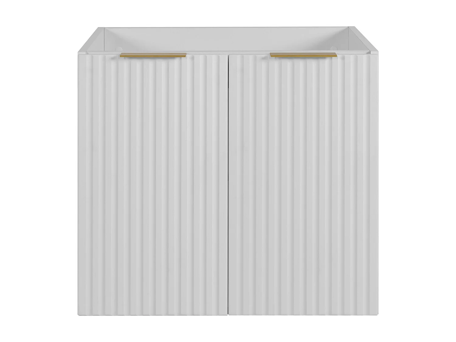 Badezimmermöbel, Weiß + Goldgriff, 60 x 57 x 46 cm