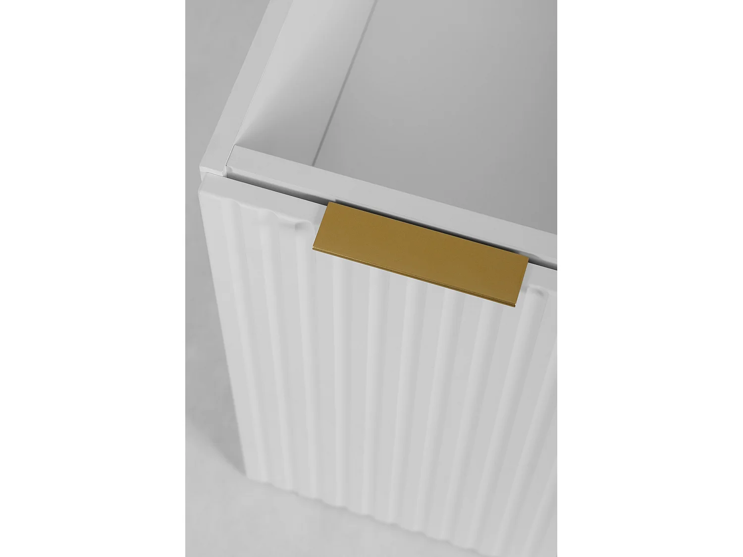 Badezimmermöbel, Weiß + Goldgriff, 60 x 57 x 46 cm