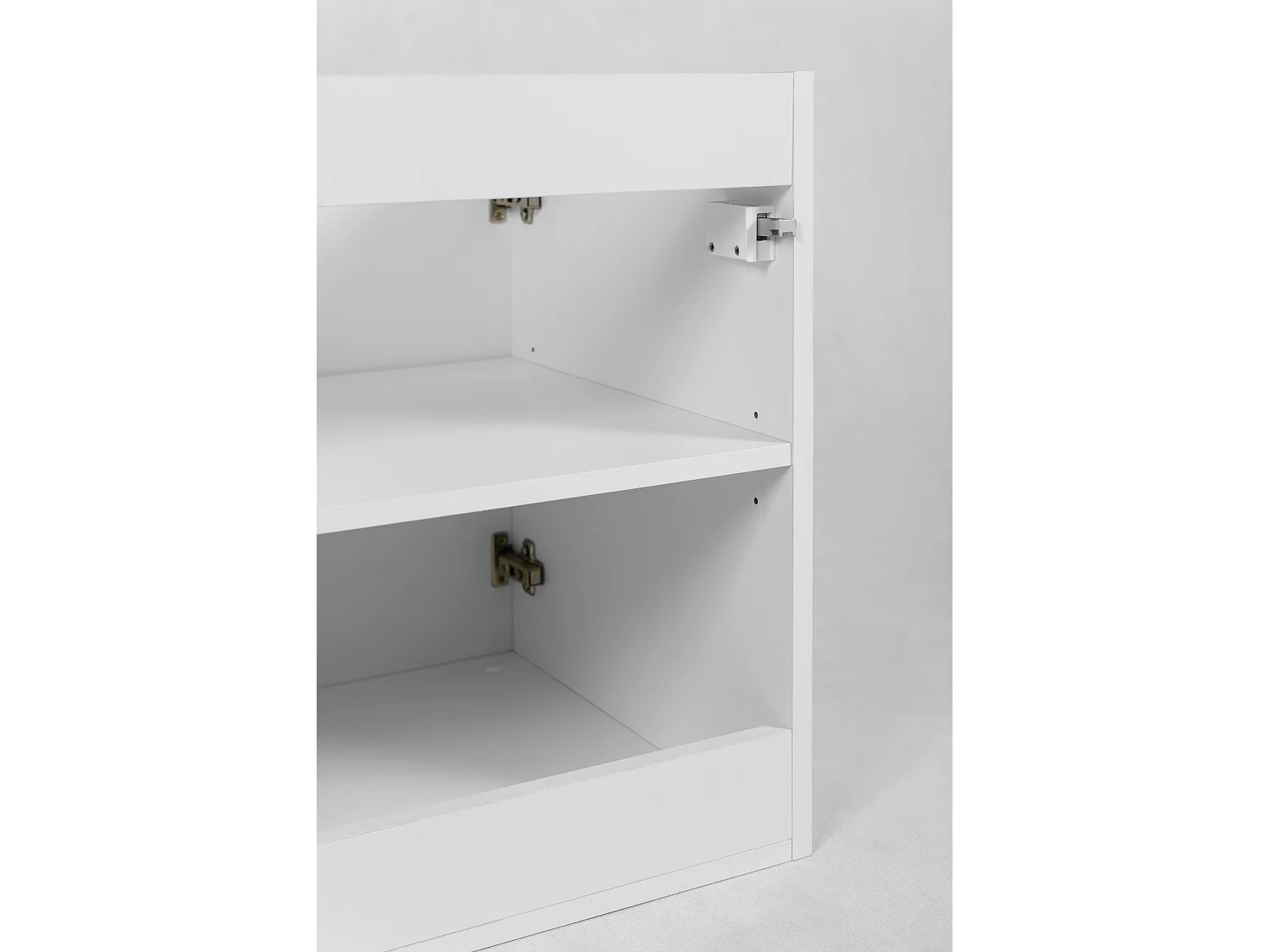 Badezimmermöbel, Weiß + Goldgriff, 60 x 57 x 46 cm