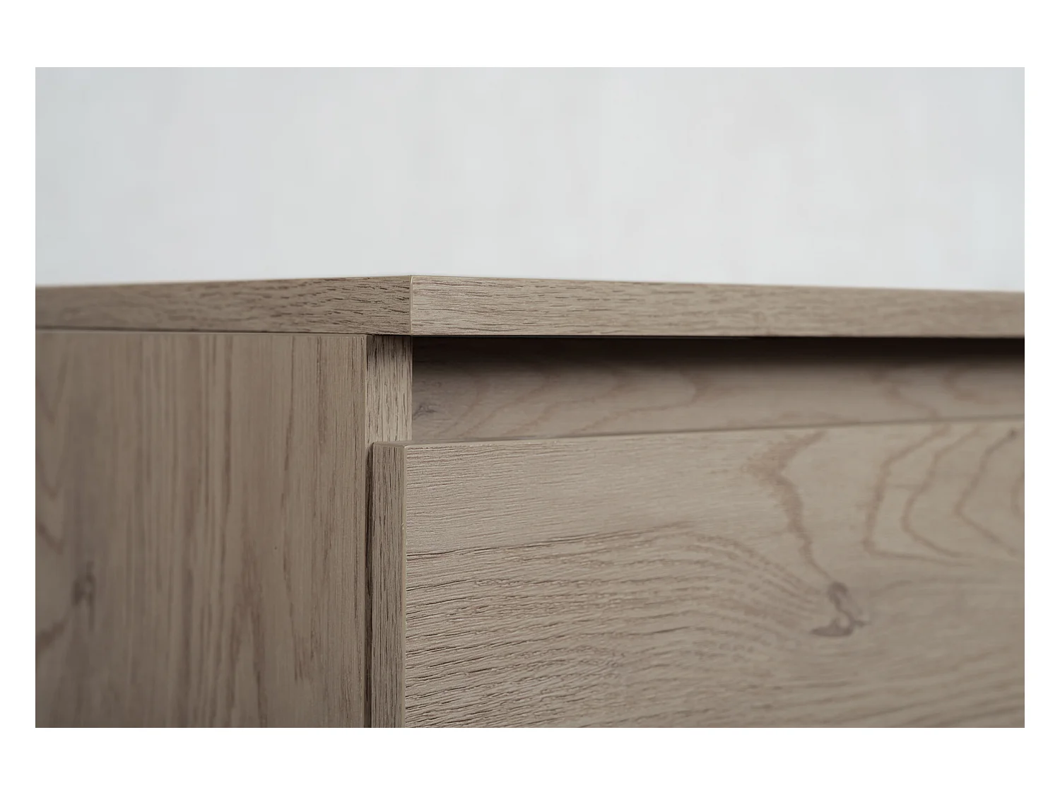 Badkamermeubel 100 cm (80+20) met bovenblad, Kleur: Donker eiken, 100 x 57 x 46 cm