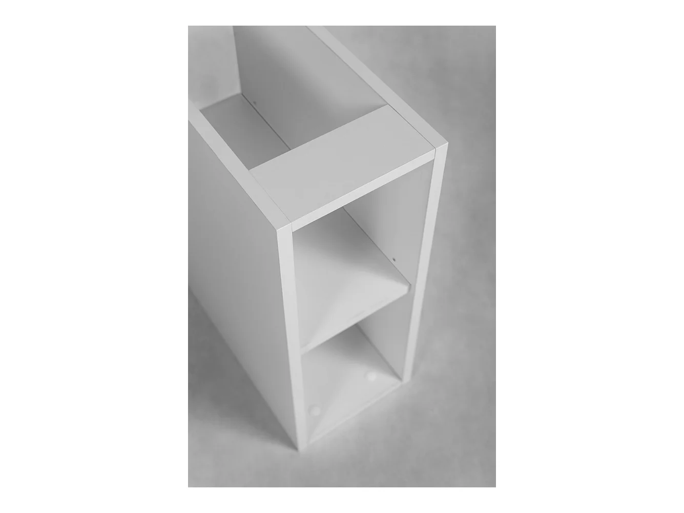 Badezimmerregal, Mattweiß, 20 x 60,7 x 44,4 cm