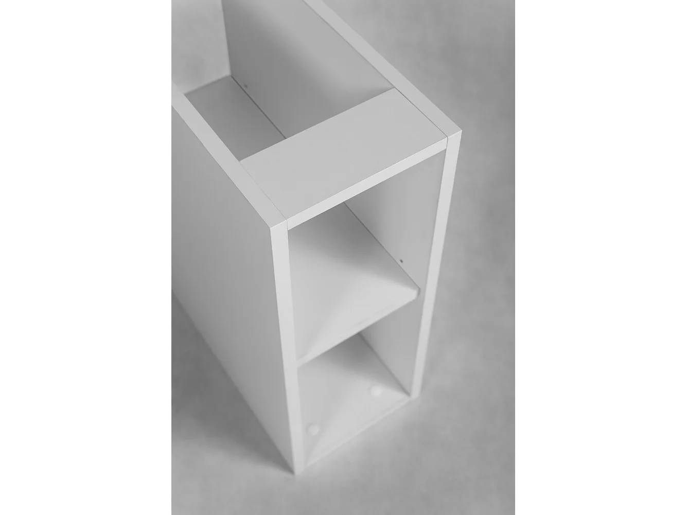 Etagère de salle de bain, Blanc Mat, 20 x 60,7 x 44,4 cm