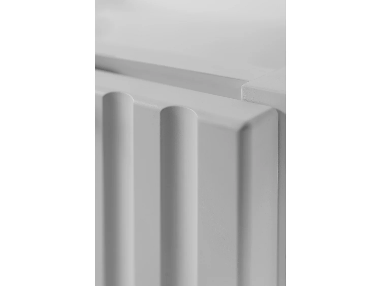 Meuble vasque, Blanc + poignée argentée, 60 x 57 x 46 cm